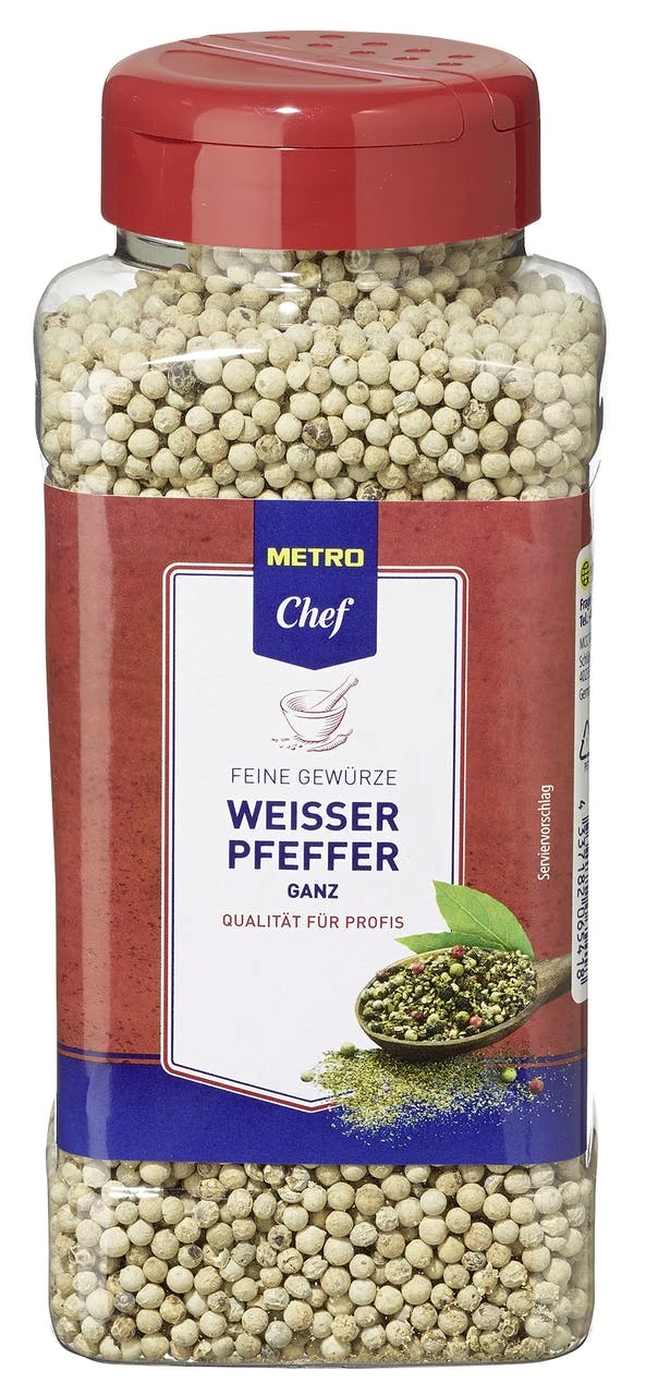 METRO Chef Pfeffer Weiß Ganz (600 G) 1 METRO Chef Pfeffer Weiß Ganz (600 G)