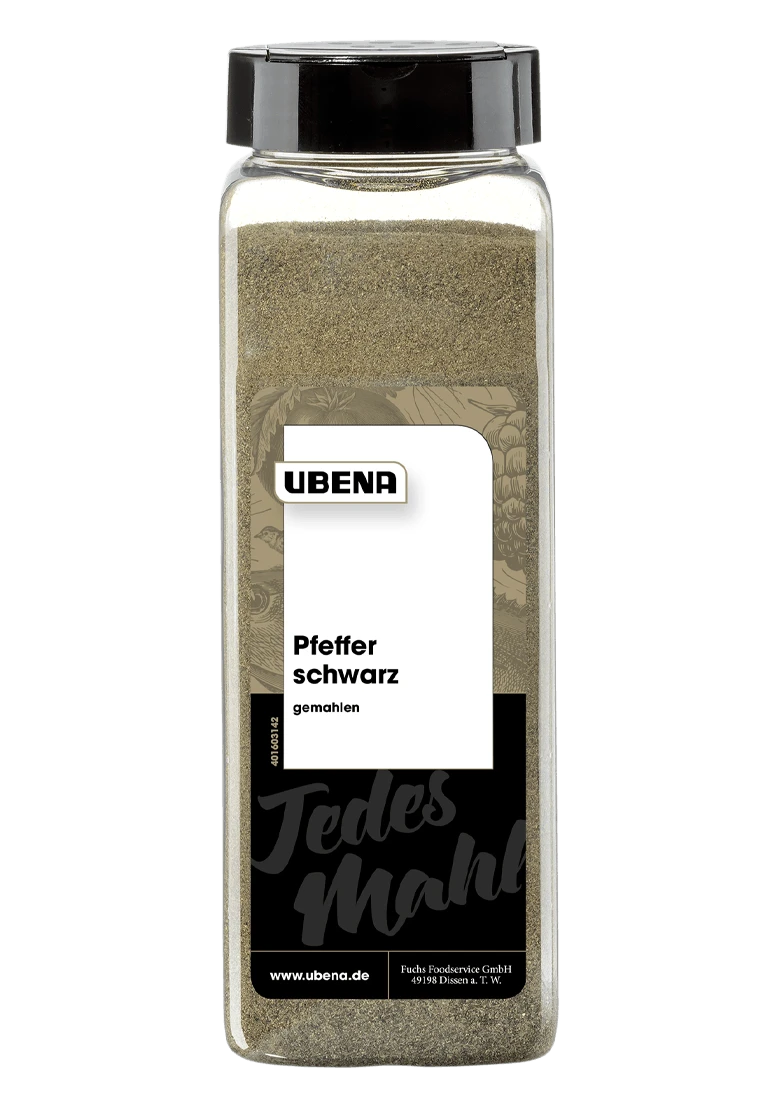 Ubena Pfeffer Schwarz Gemahlen (600g) 1 Ubena Pfeffer Schwarz Gemahlen (600g)