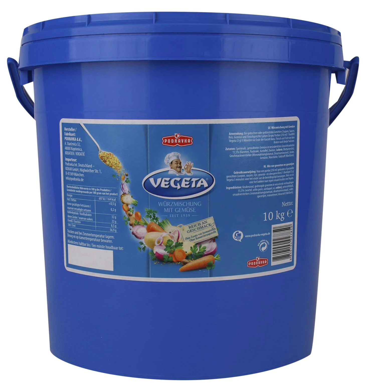 VEGETA Würzmischung Mit Gemüse (1 Kg) 3 VEGETA Würzmischung Mit Gemüse (1 Kg) – Bild 3