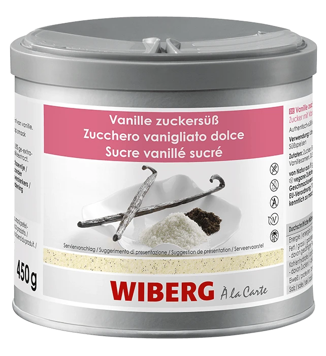 WIBERG Vanille Zuckersüß Zucker Mit Vanilleextrakt (470ml) 1 WIBERG Vanille Zuckersüß Zucker Mit Vanilleextrakt (470ml)