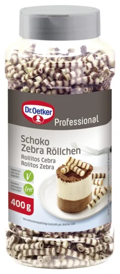 Dr. Oetker Professional Schoko Zebra Röllchen (400 G)
