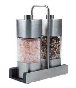 WIBERG Menage Mit Salz- Und Pfeffermühle Menage Aus Rostfreiem Edelstahl Und ABS Kunststoff (205 G) -Lebensmittelgeschäft d344b351 b1ed 403d 8697 b83372a46136 1
